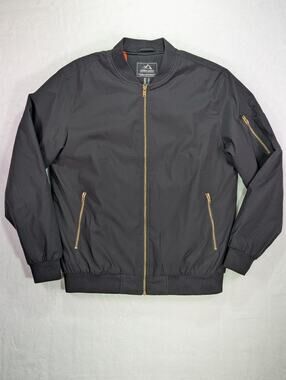 Magcomsen Outdoor Bomber Jacket Black Men's Medium Quilted Warm